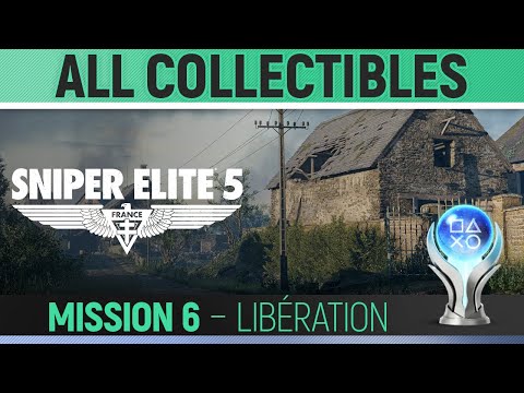 Sniper Elite 5 - Mission 6 - All Collectibles & Trophies 🏆 Libération