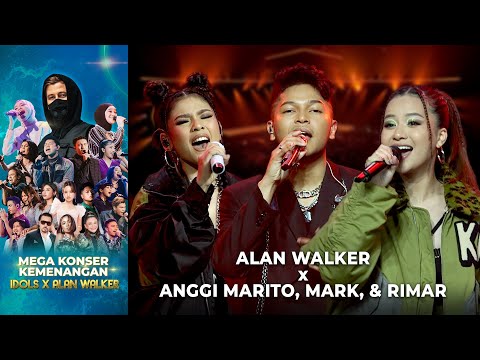 Anggi Marito X Mark X Rimar - Hero (Alan Walker) | MEGA KONSER KEMENANGAN IDOLS X ALAN WALKER