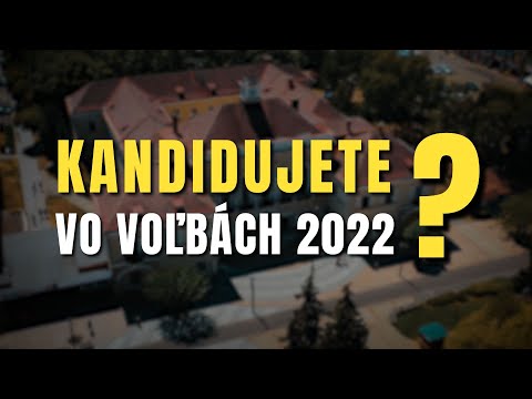 PONUKA PRE KANDIDÁTOV VO VOĽBÁCH 2022