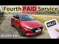 I20 First Paid Service 30000 Kms Service Experience Bill