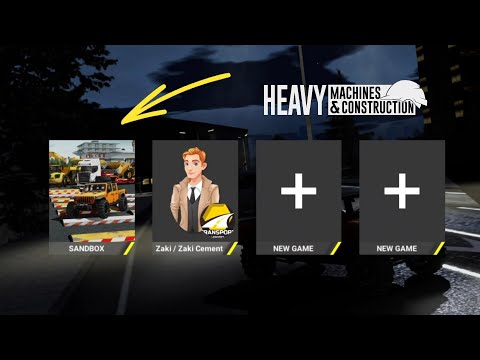 Heavy Machines & Construction - Test Drive at Sandbox map | Update v1.3.0