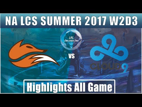 FOX vs C9 || Highlights All Game || NA LCS Summer 2017 || Echo Fox vs Cloud9