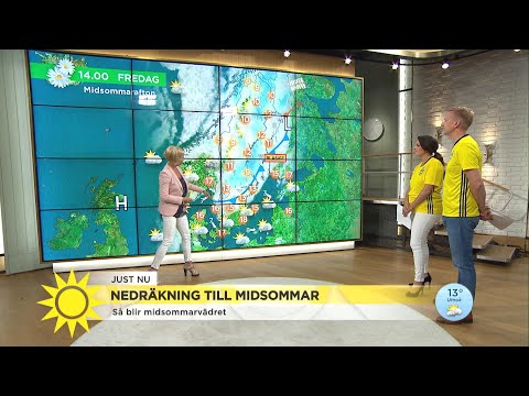 Midsommarvädret – ”Det skulle lika gärna kunnat vara julafton…” - Nyhetsmorgon (TV4)