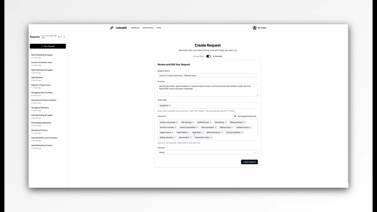 Linkeddit - #1 AI-Powered Reddit Lead Generation Tool