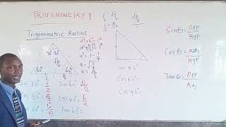 TRIGONOMETRY: TRIGONOMETRIC RATIOS
