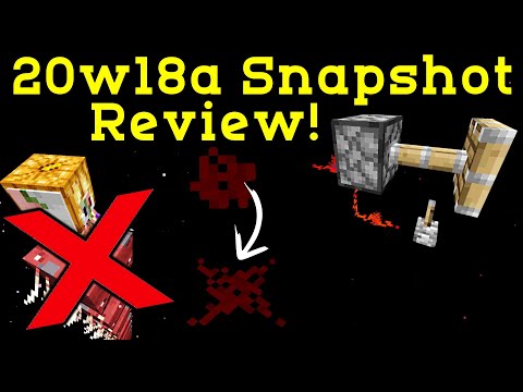 Minecraft 20w18a Snapshot Review | BIG Redstone Changes, Nerf Strider Stacking, Nerf Mob Spawning! Video