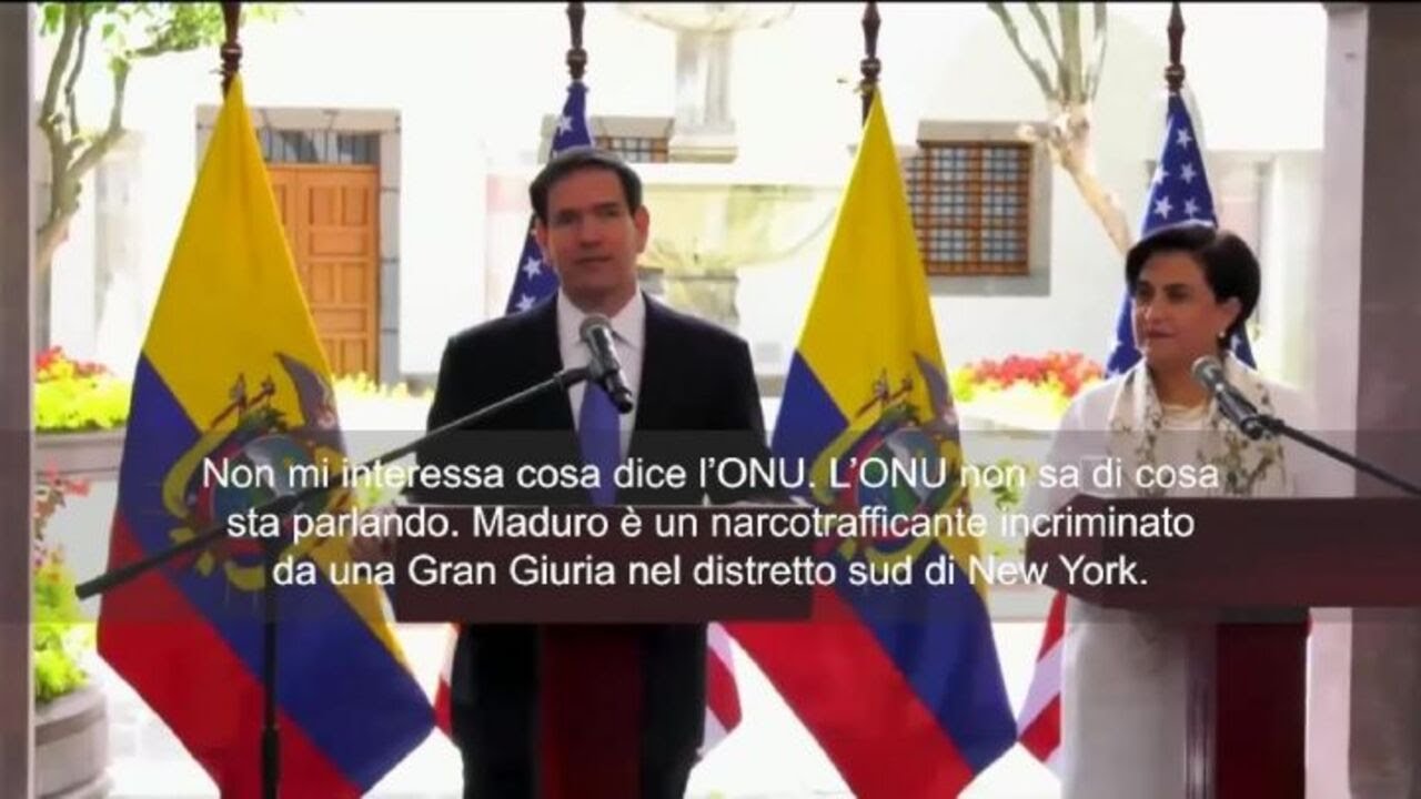 Rubio: Non mi importa cosa dice l'ONU. Maduro un latitante della giustizia USA