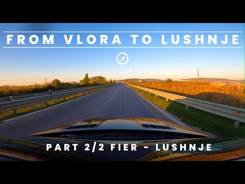 Car Drive Vlorë - Lushnje | Part 2/2 Fier - Lushnje - 🇦🇱 Albania @MTravelVlog