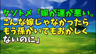 【スカッとひろゆき】クソトメ「嫁が運が悪い。こんな嫁じゃなかったらもう孫がいてもおかしくないのに」