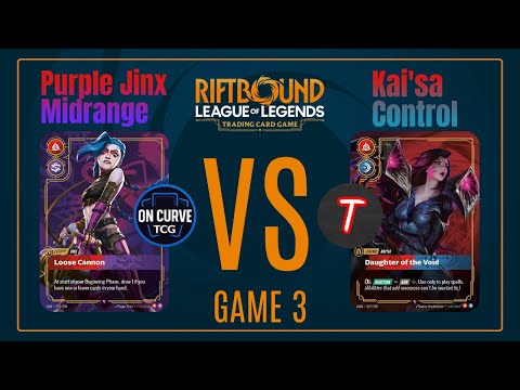 Gameplay Riftbound remote en musique, Kai'sa Control contre Purple Jinx Midrange Game 2