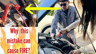 I taught my 20yo Daughter how to Jump Start a dead Battery by this Video.