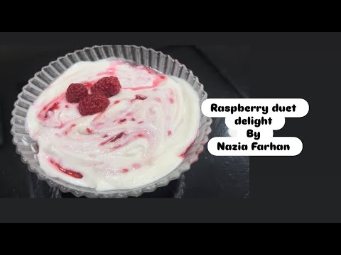 Raspberry duet delight . NAZIA Farhan recipe