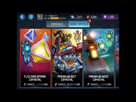 Transformers forged to fight gameplay #8 | 10 premium hero crystals opening let’s see what we get.