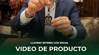 Video de Llavero cuero estribo con inicial