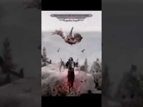 Max Level Vampire Lord vs Legendary Dragon - Skyrim #shorts