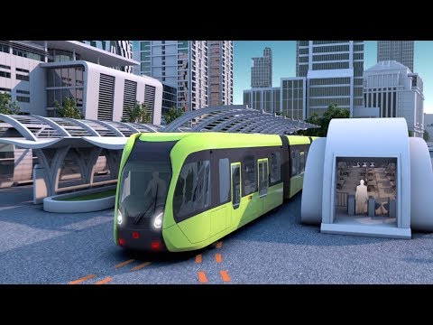 Arab Today- World's first smart rapid rail bus starts test run