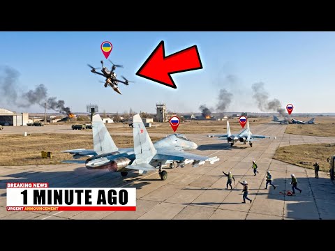 Russia Scrambled Fighters...Drones Hit Them on Runway