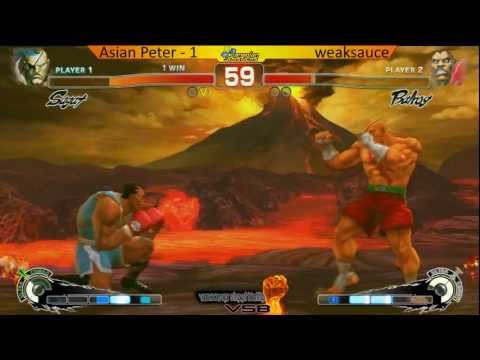 Vancouver Street Battle Vol.3 - SSF4AE Top 8 Singles - Asian Peter (Sagat) vs. weaksauce (Balrog)