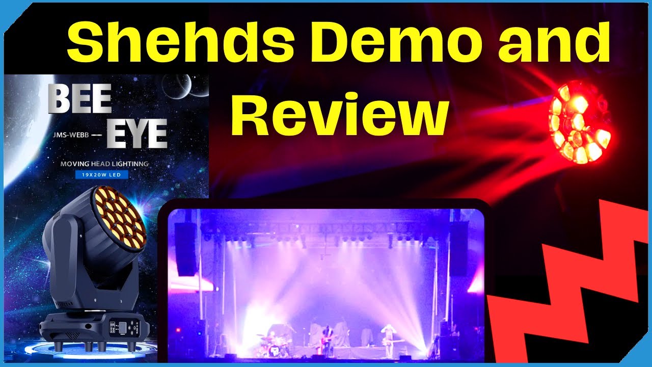 Using the Shehds JMS Webb LED RGBW Moving Light | Demo/Review