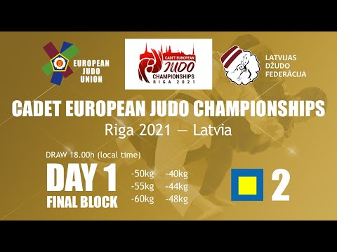 Day 1 - Finals Tatami 2: Cadet European Judo Championships 2021