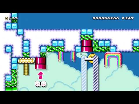 Sky Athletic (parts 1, 2 and 3) by W. Wiggler [Super Mario Maker 2]