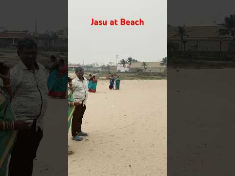 Jasu digging hole at beach