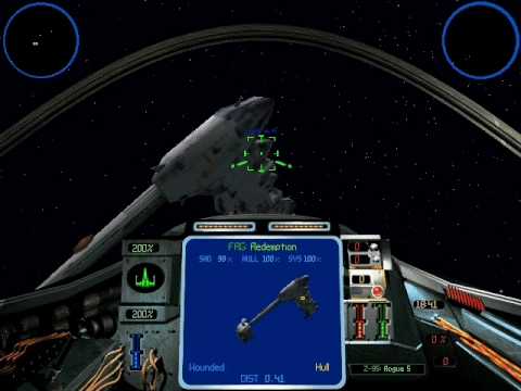 Playthrough of X-Wing vs Tie Fighter Rebel Mission 2 Part 3 - Defend Wounded
