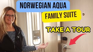 DISCOVER THE NCL AQUA Family Suite with Master Bedroom & Balcony