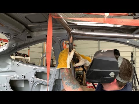 RSX Dirt Car Racecar Build PART 7 (ROLL CAGE INSTALLATION)