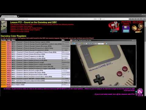 GBZ80 Assembly Lesson P21 - Sound on the Gameboy and Gameboy Color