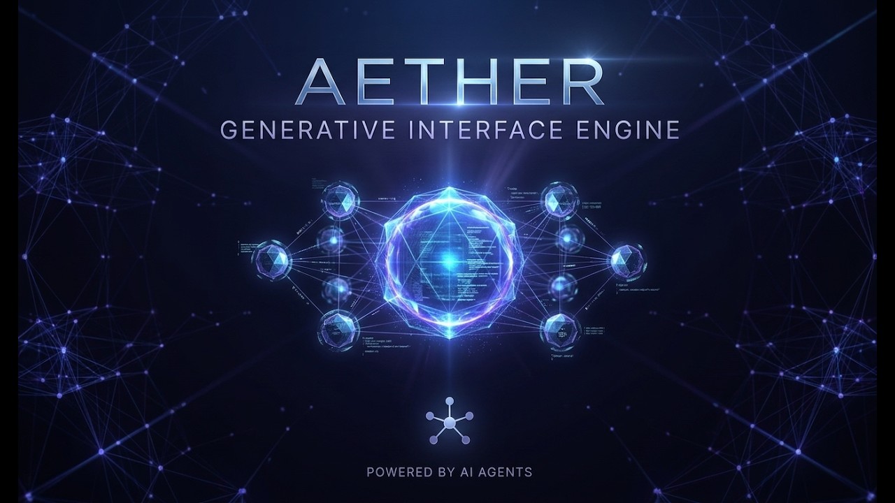 AETHER - Generative Interface Engine demo video v2