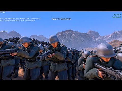 15000 HALLOWMANS VS 9000 GERMAN MACHINE GUNS - Ultimate Epic Battle Simulator 2 UEBS2