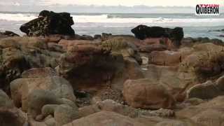 preview picture of video 'Saint-Pierre Quiberon tempete - La Cote sauvage mise a nu  - TV Quiberon 24/7'