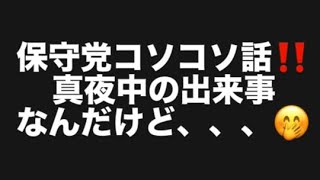保守党コソコソ話‼️真夜中の出来事なんだけど、、、🤭#百田尚樹　#有本香　#保守党　#河村たかし　#減税日本　#北村晴男　#竹上ゆうこ  #高市早苗　 #リハック　#アベプラ　#小泉進次郎 