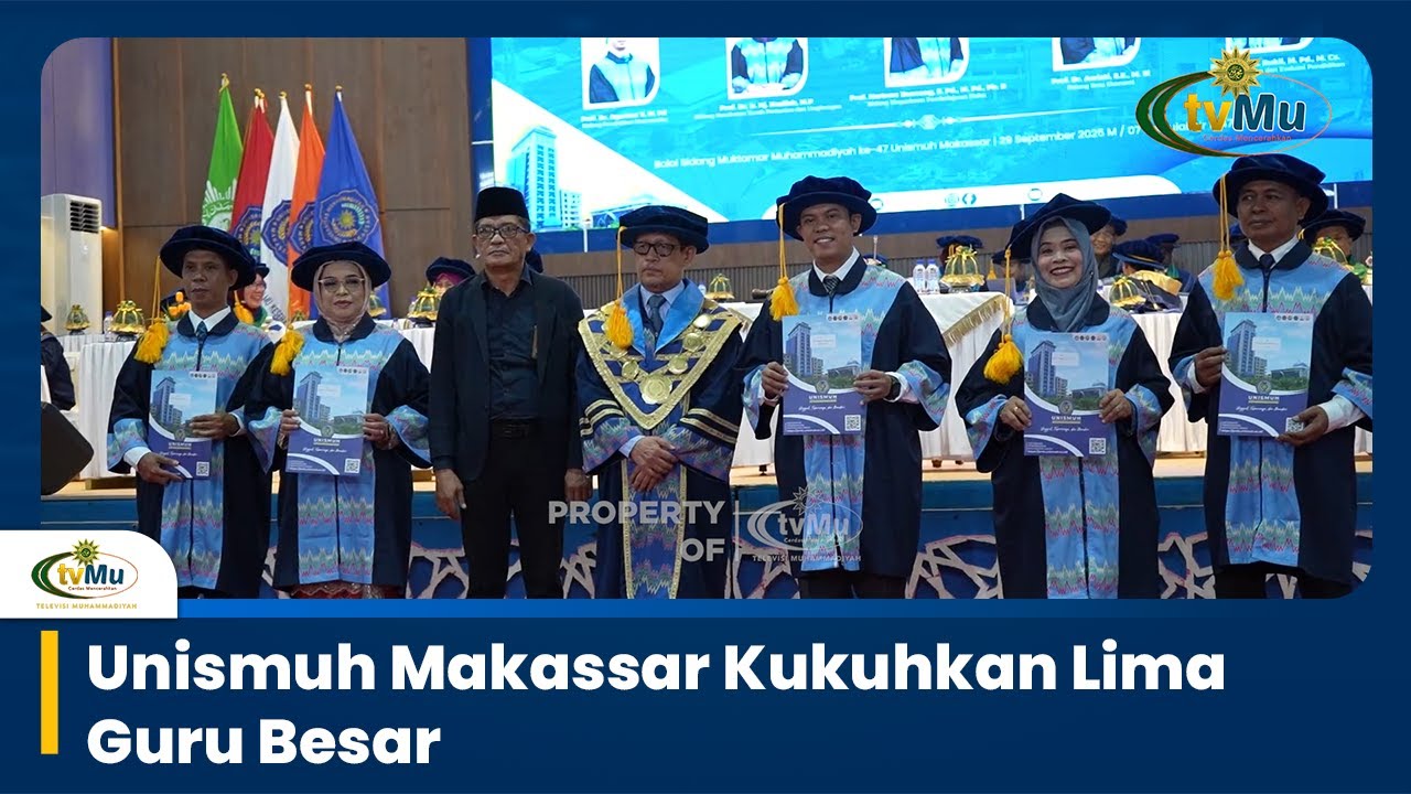 Lima Profesor Resmi Dikukuhkan, Unismuh Makassar Tambah Amunisi Akademik