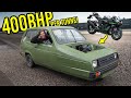 FIRST DRIVE OF THE BIKE ENGINE SWAPPED RELIANT!!! - Motorcycle Engine Swap (PT.14)