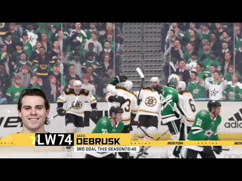 Boston Bruins vs Dallas Stars - NHL 22 - Season Gameplay 01 30 2022