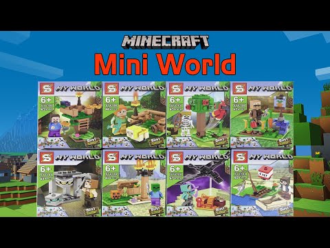 Bricks Rating - Lego Minecraft: 8 Sets in 1 to Mini World Unbox & Build SY6188 My World | Unofficial Lego