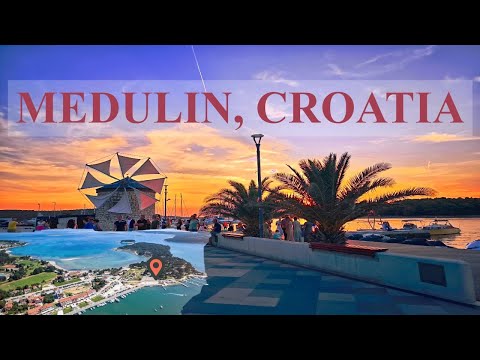 MEDULIN, CROATIA ║ Promenade summer evening walk through center of Medulin #mediterranean #croatia