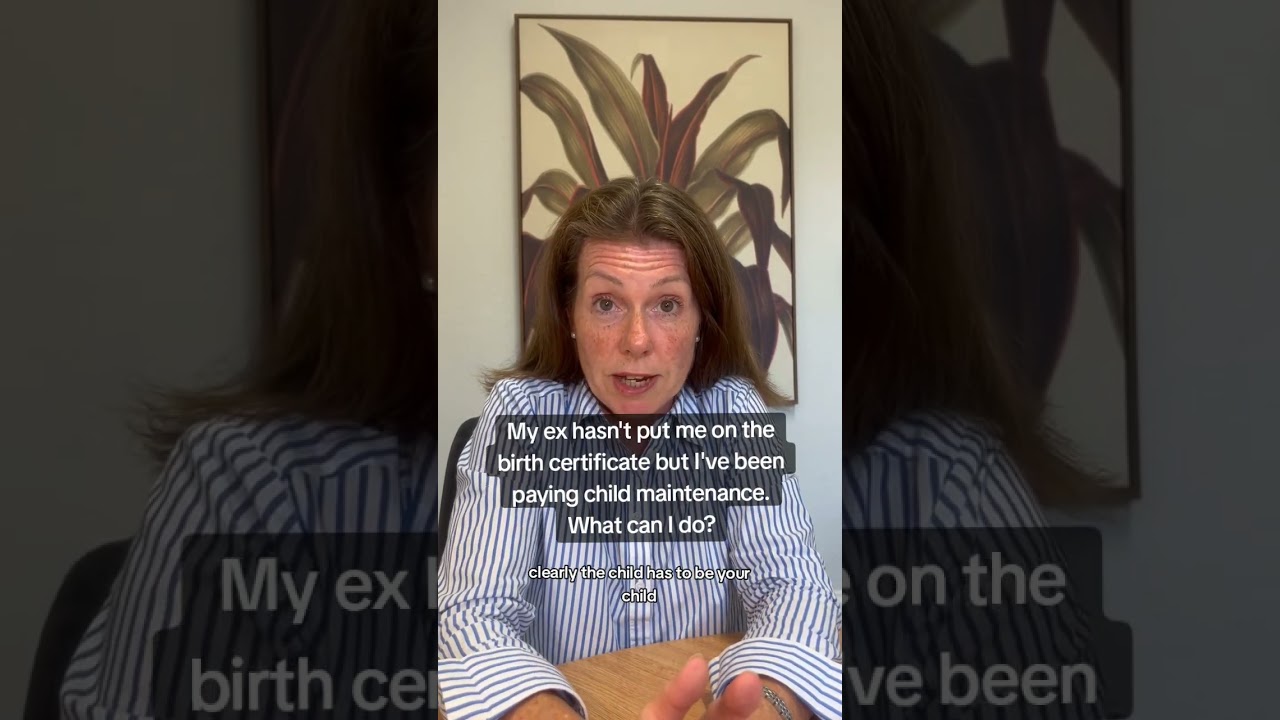 My ex hasn't put me on the birth certificate but I've been paying child maintenance What can I do?