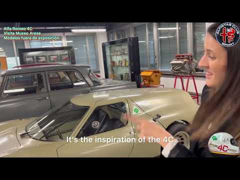 Alfa Romeo 4C Visita a la zona no expuesta del museo en Arese.