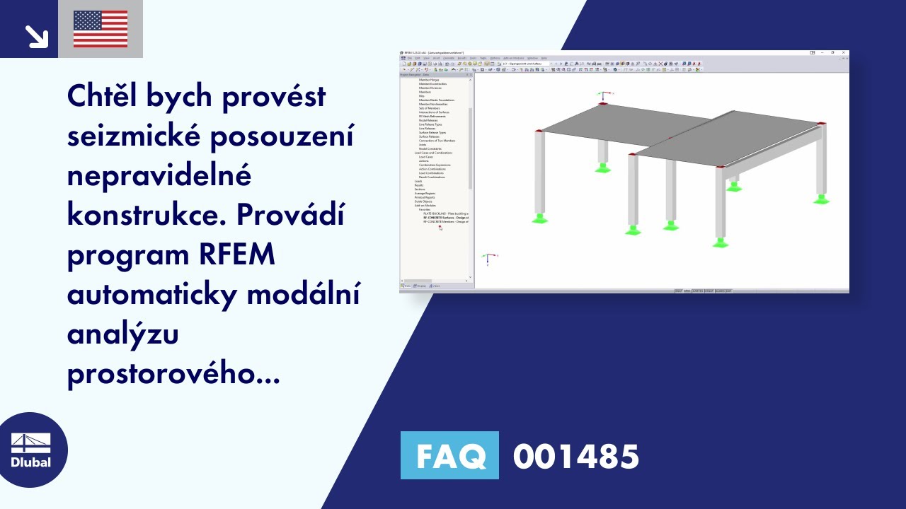 [EN] FAQ 001485 | Chtěl bych provést seizmické posouzení nepravidelné konstrukce. Má program RFEM ...