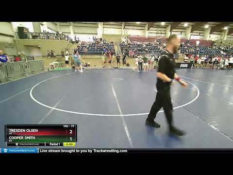 77 Lbs Champ. Round 1 - Trexden Olsen, UT Vs Cooper Smith, KS 7c67
