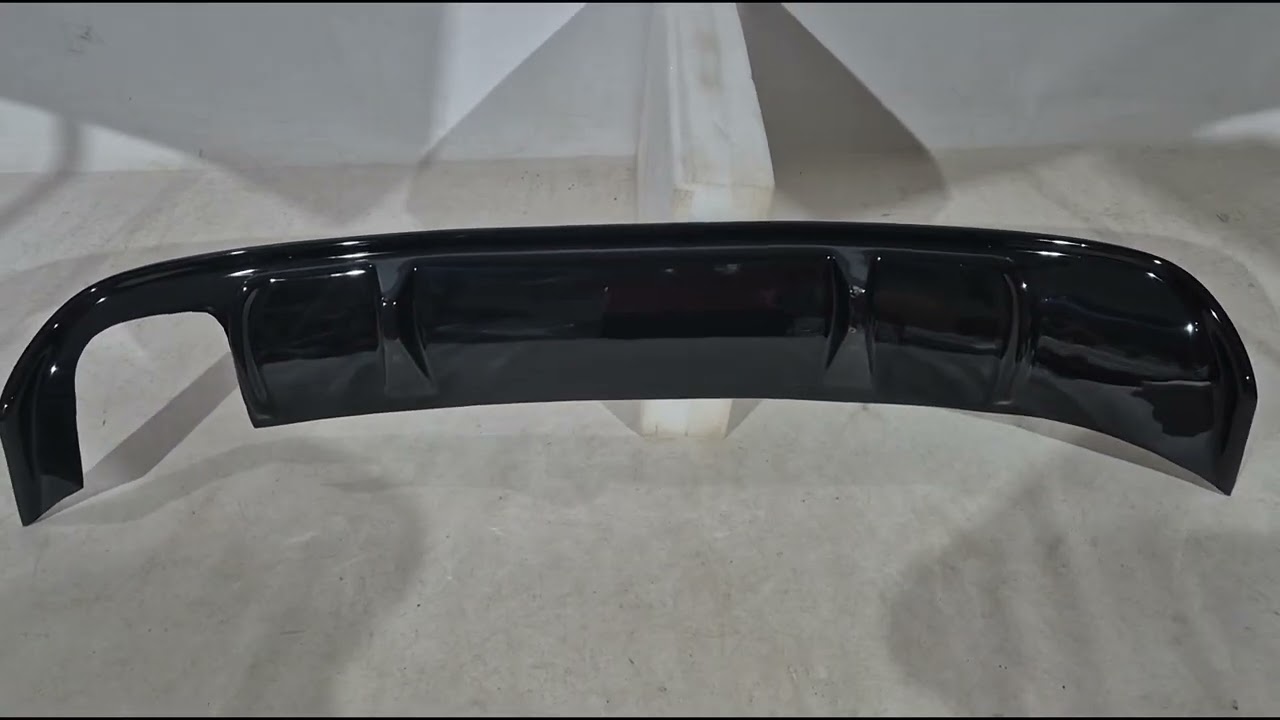 Volkswagen Jetta 2011-2018 гг. Задний диффузор DPT (2014-2018, Черный Глянец) Video 1