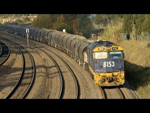 Grain Train near Maitland NSW - Pacific National Trains in Australia