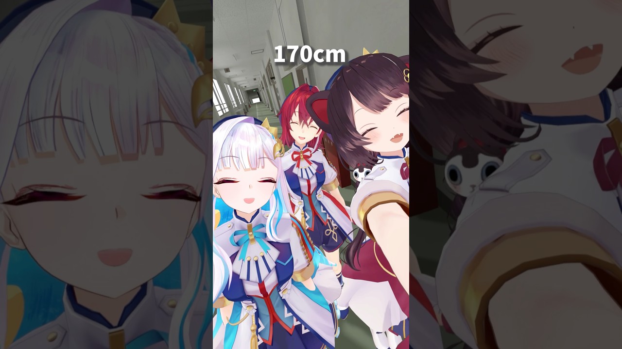 【158〜162cm】さんばかでHow tall are you?👑⚖️🍹【戌亥とこ/にじさんじ】　#shorts