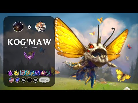 Kog'Maw Mid vs Lux - NA Master Patch 13.4