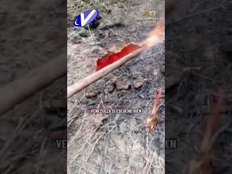Alerta en Tachira - Venezuela. Extraño fenómeno, el subsuelo arde en llamas