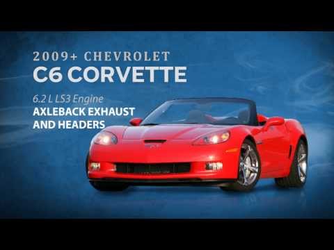 Chevy Corvette C6 2009-13 Headers and Axleback Exhaust - Before and After