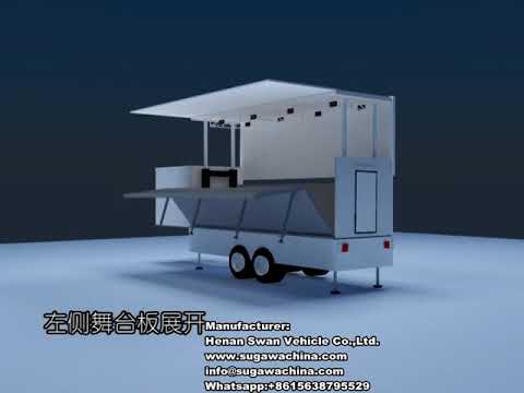 40ft Mobile Stage Trailer with LED Screen Display for Concert, Roadshow